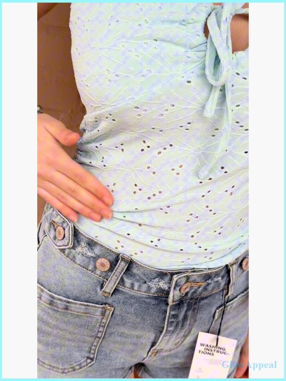 Deep V Neck Sleeveless Crop Top Stretchy Ribbed Tank Going Out Summer Clothes - Picture 6 of 7